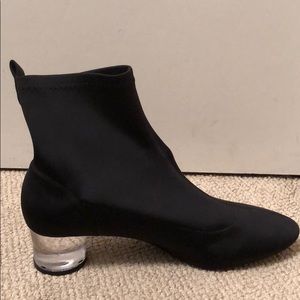 Zara Booties w/ Clear Heel